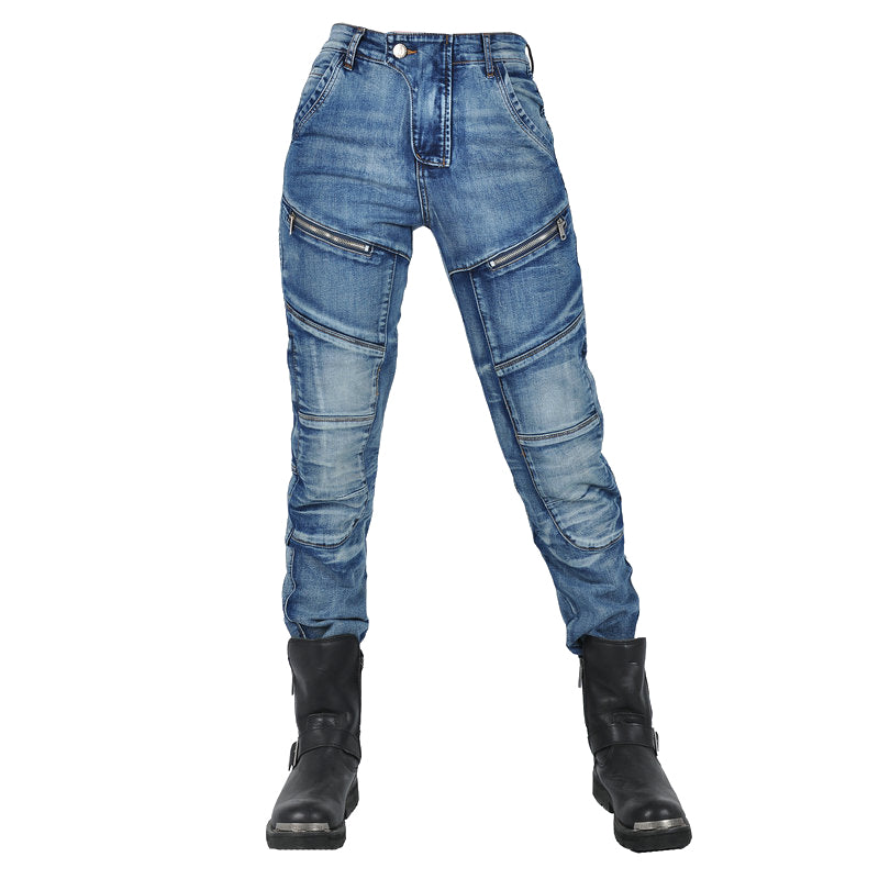 Axis 21 Women’s Stretch Denim Motorcycle Riding Jeans
