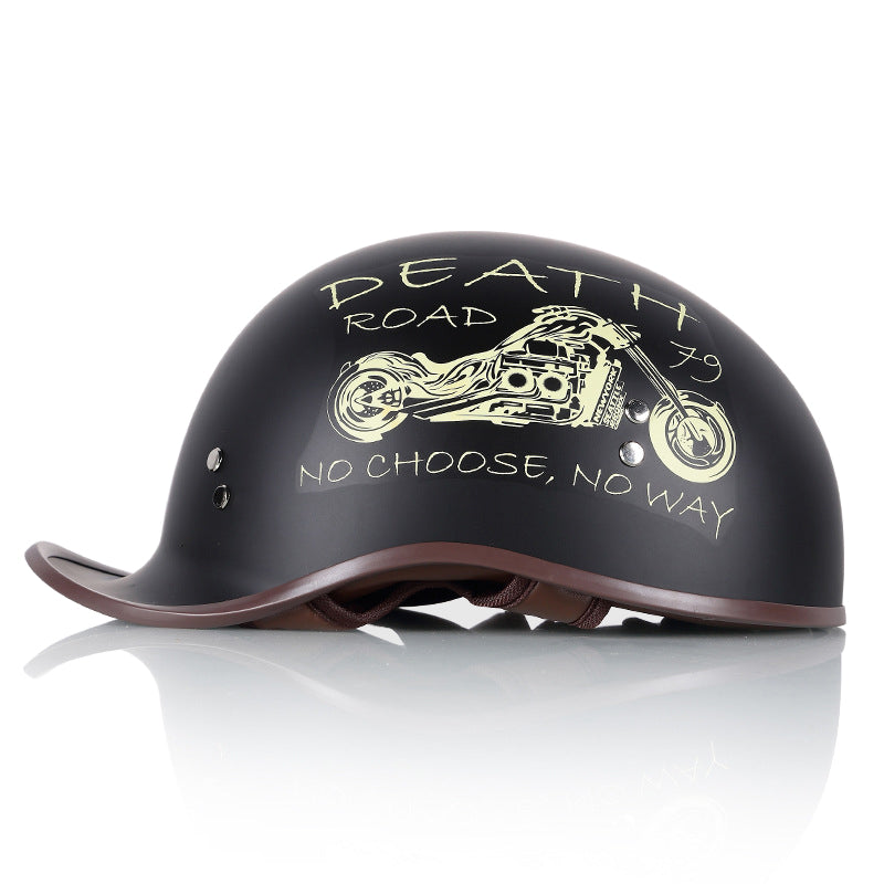 Cool Scoop Retro Motorcycle Half Face Helmet