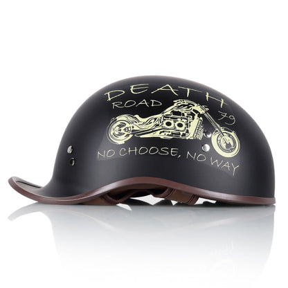 Cool Scoop Retro Motorcycle Half Face Helmet