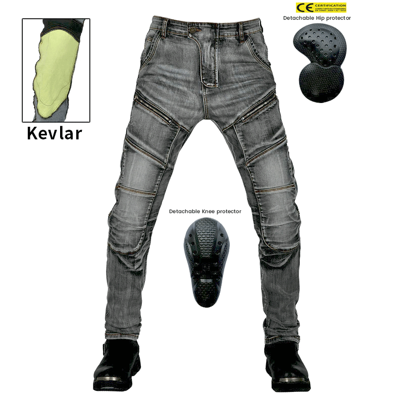 Axis 21 Men’s Stretch Denim Motorcycle Riding Jeans