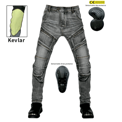 Axis 21 Men’s Stretch Denim Motorcycle Riding Jeans