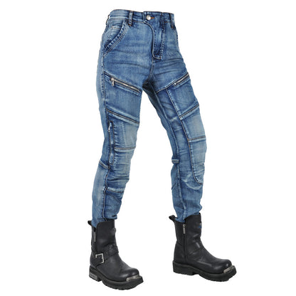 Axis 21 Women’s Stretch Denim Motorcycle Riding Jeans