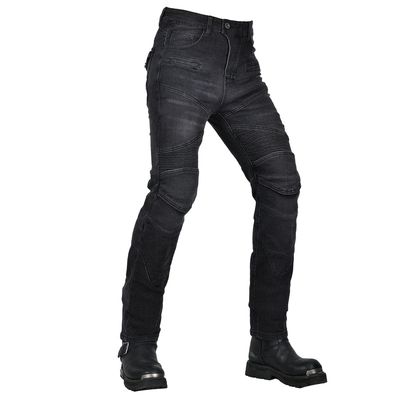 Men’s Classic Motorcycle Slim Fit Riding Jeans