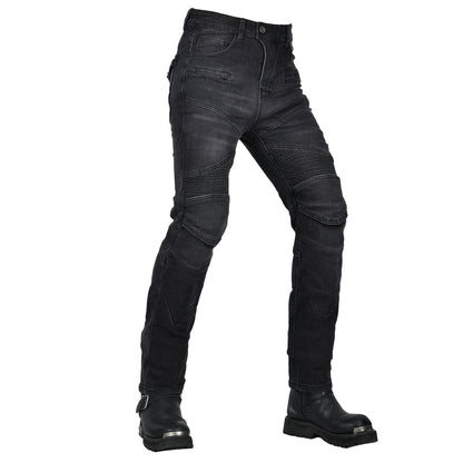 Men’s Classic Motorcycle Slim Fit Riding Jeans