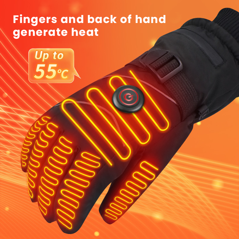 Men’s Electric Rechargeable Heated Motorcycle Gloves
