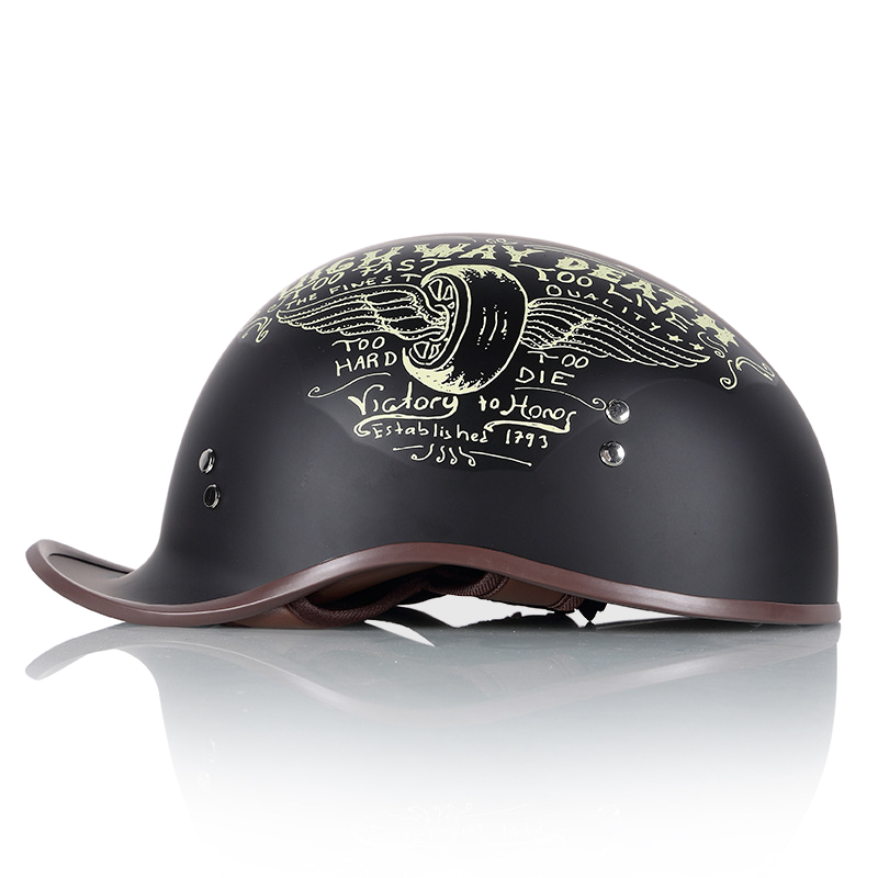 Cool Scoop Retro Motorcycle Half Face Helmet