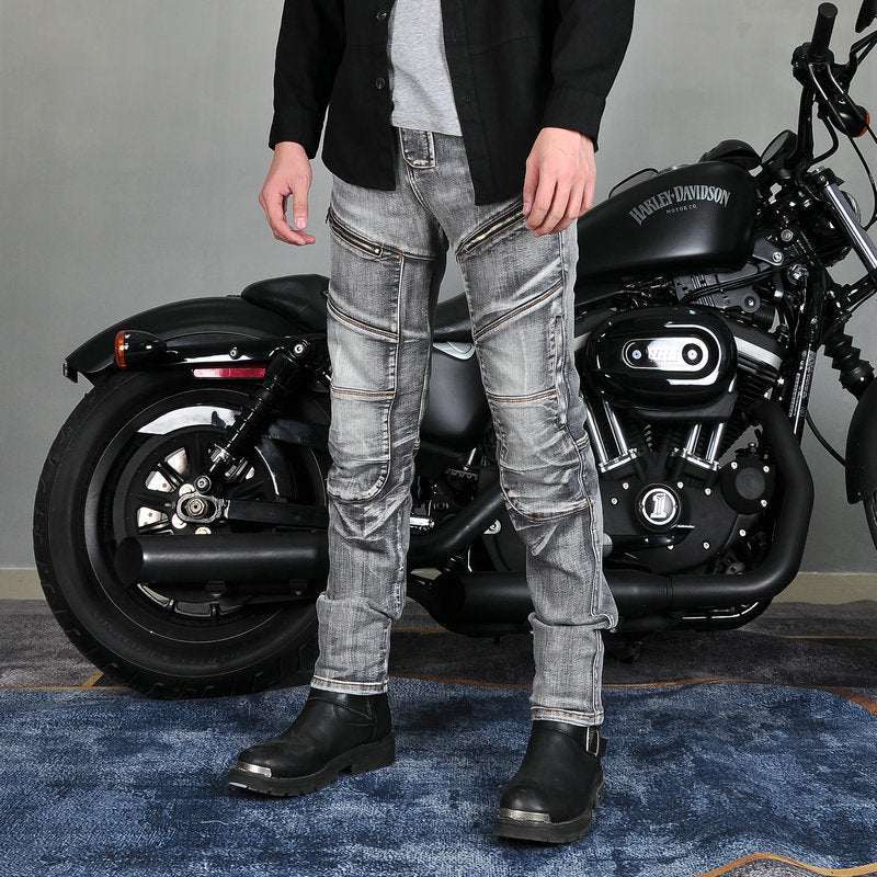 Axis 21 Men’s Stretch Denim Motorcycle Riding Jeans