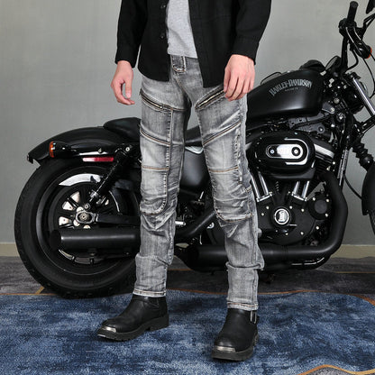 Axis 21 Men’s Stretch Denim Motorcycle Riding Jeans