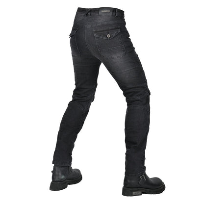 Men’s Classic Motorcycle Slim Fit Riding Jeans