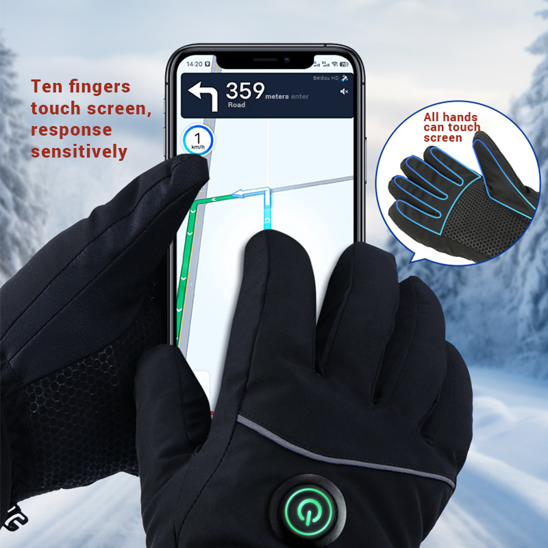Men’s Electric Rechargeable Heated Motorcycle Gloves
