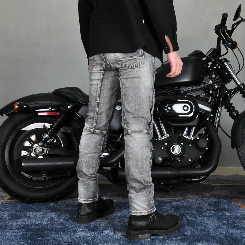 Axis 21 Men’s Stretch Denim Motorcycle Jeans