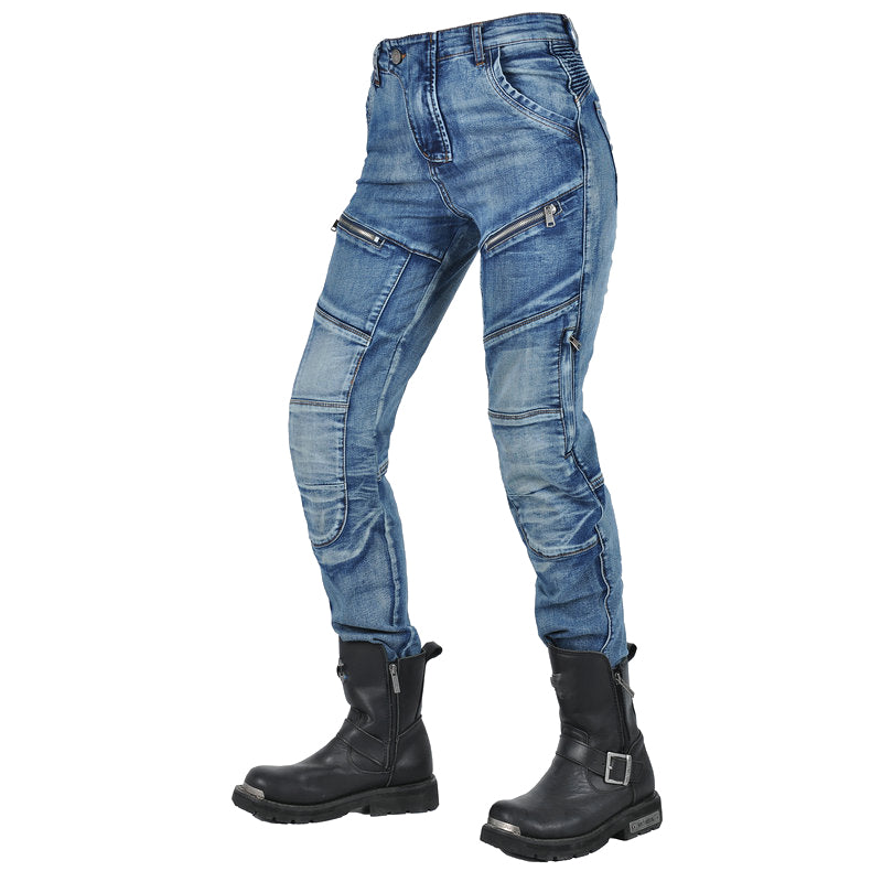 Axis 21 Women’s Stretch Denim Motorcycle Riding Jeans
