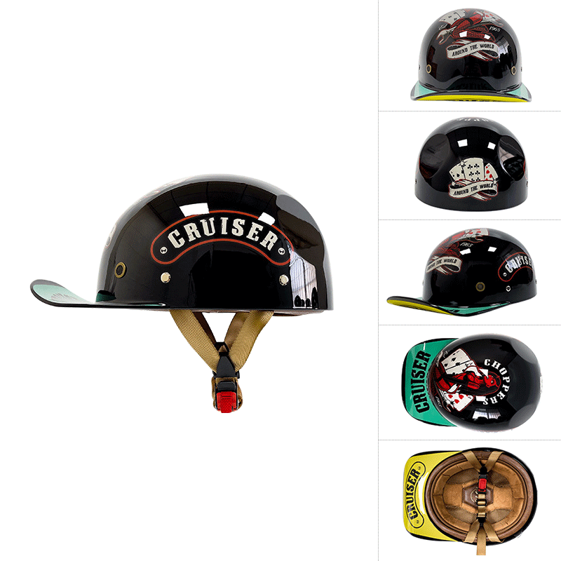 All-Season Baseball Cap Half Face Helmet