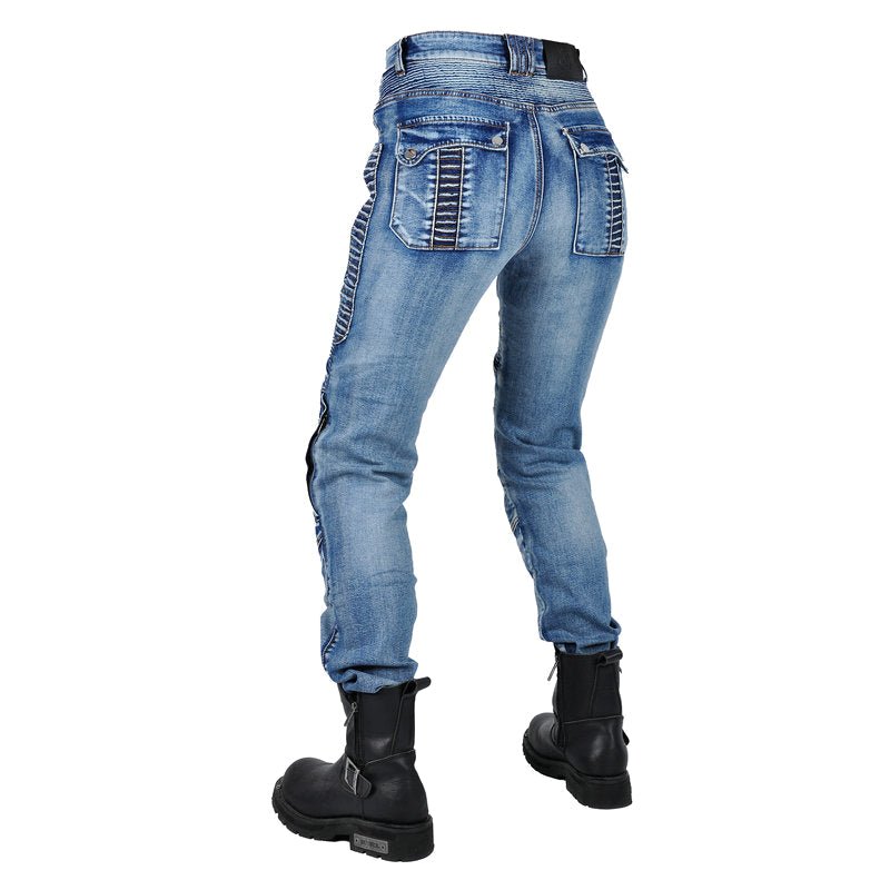 Women's Motorcycle Kevlar Tear-Resistant Denim Jeans