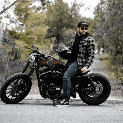 LB1 Motorcycle Riding Jeans with CE Certified Knee Hip Armor Protector