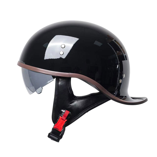 Cool Scoop Retro Motorcycle Half Face Helmet