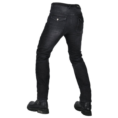 Men’s Classic Motorcycle Slim Fit Riding Jeans