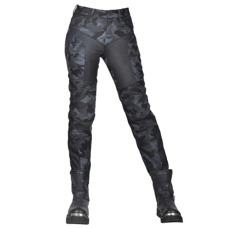 Adventure 4 Women’s Biker Jeans with CE Armor – Camo