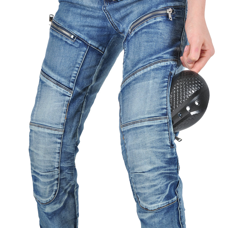 Axis 21 Women’s Stretch Denim Motorcycle Riding Jeans