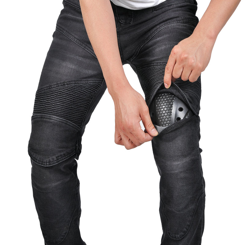 Men’s Classic Motorcycle Slim Fit Riding Jeans