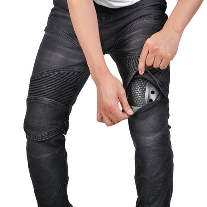 Men’s Classic Motorcycle Slim Fit Riding Jeans