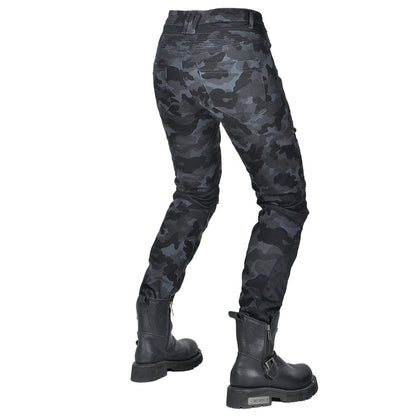 Adventure 4 Women’s Biker Jeans with CE Armor – Camo