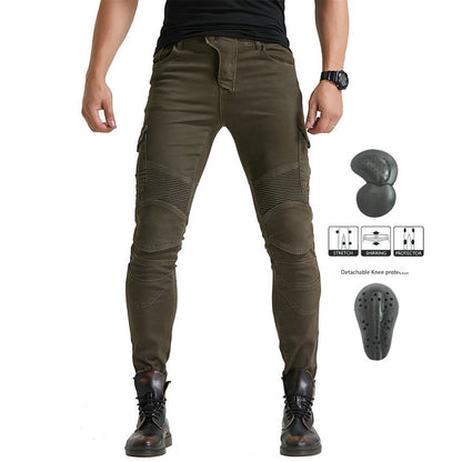 LB1 Motorcycle Riding Jeans with CE Certified Knee Hip Armor Protector