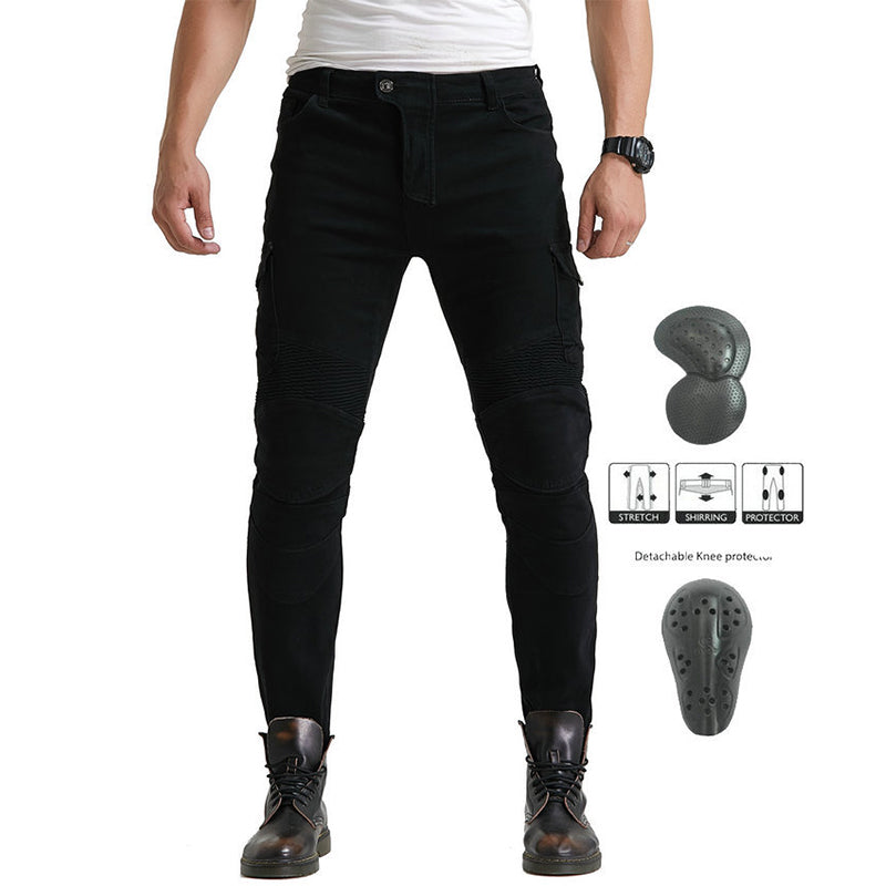 LB1 Motorcycle Riding Jeans with CE Certified Knee Hip Armor Protector
