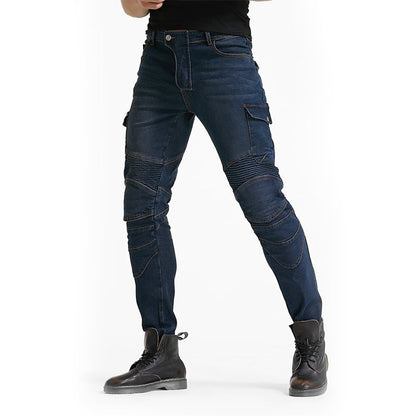 LB1 Motorcycle Riding Jeans with CE Certified Knee Hip Armor Protector - Best Seller