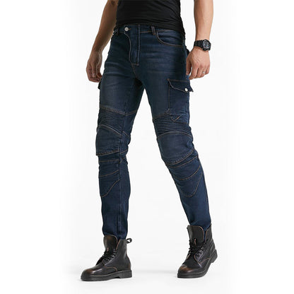 LB1 Motorcycle Riding Jeans with CE Certified Knee Hip Armor Protector - Best Seller