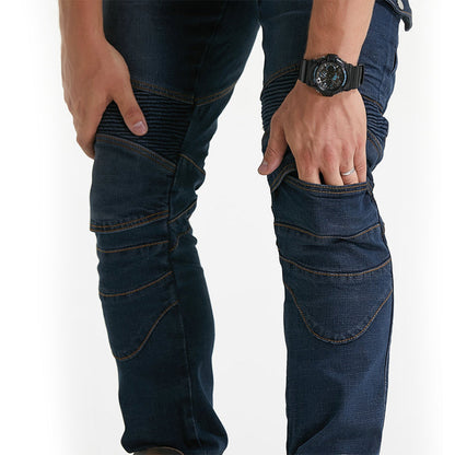 LB1 Motorcycle Riding Jeans with CE Certified Knee Hip Armor Protector