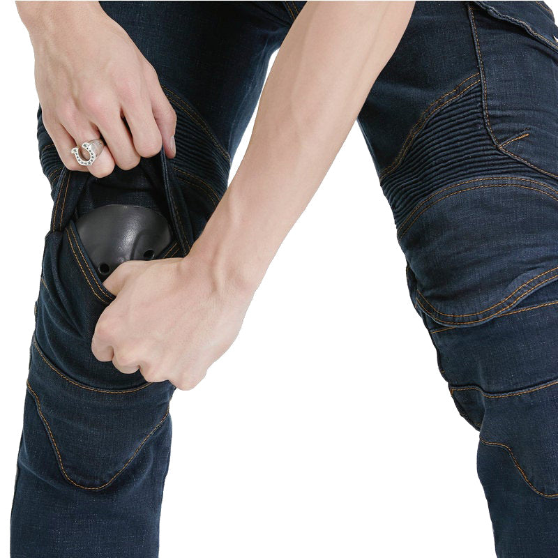 LB1 Motorcycle Riding Jeans with CE Certified Knee Hip Armor Protector - Best Seller