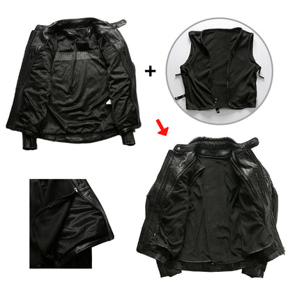 Biker Forward Genuine Leather Motorcycle Jacket