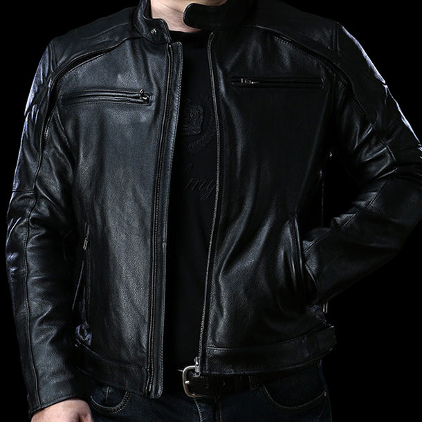 Biker Forward Genuine Leather Motorcycle Jacket
