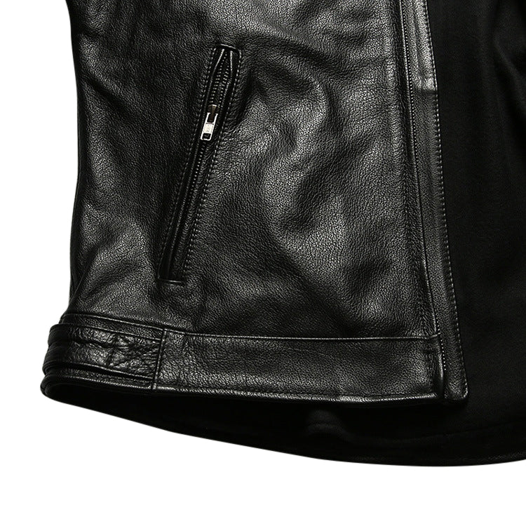 Biker Forward Genuine Leather Motorcycle Jacket