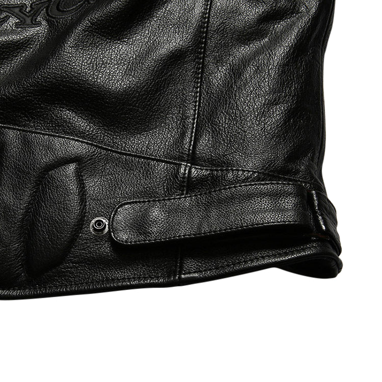 Biker Forward Genuine Leather Motorcycle Jacket