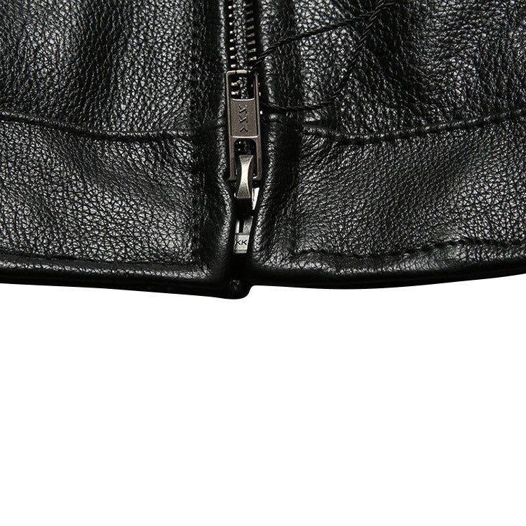 Biker Forward Genuine Leather Motorcycle Jacket