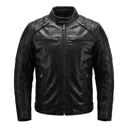 Biker Forward Genuine Leather Motorcycle Jacket