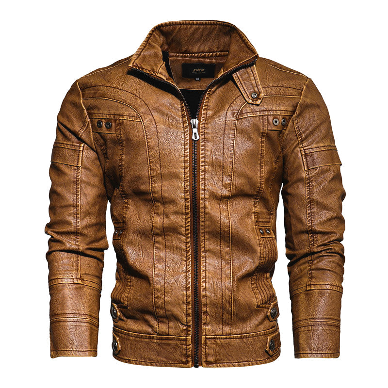 Biker Forward Leather Chopper Jacket