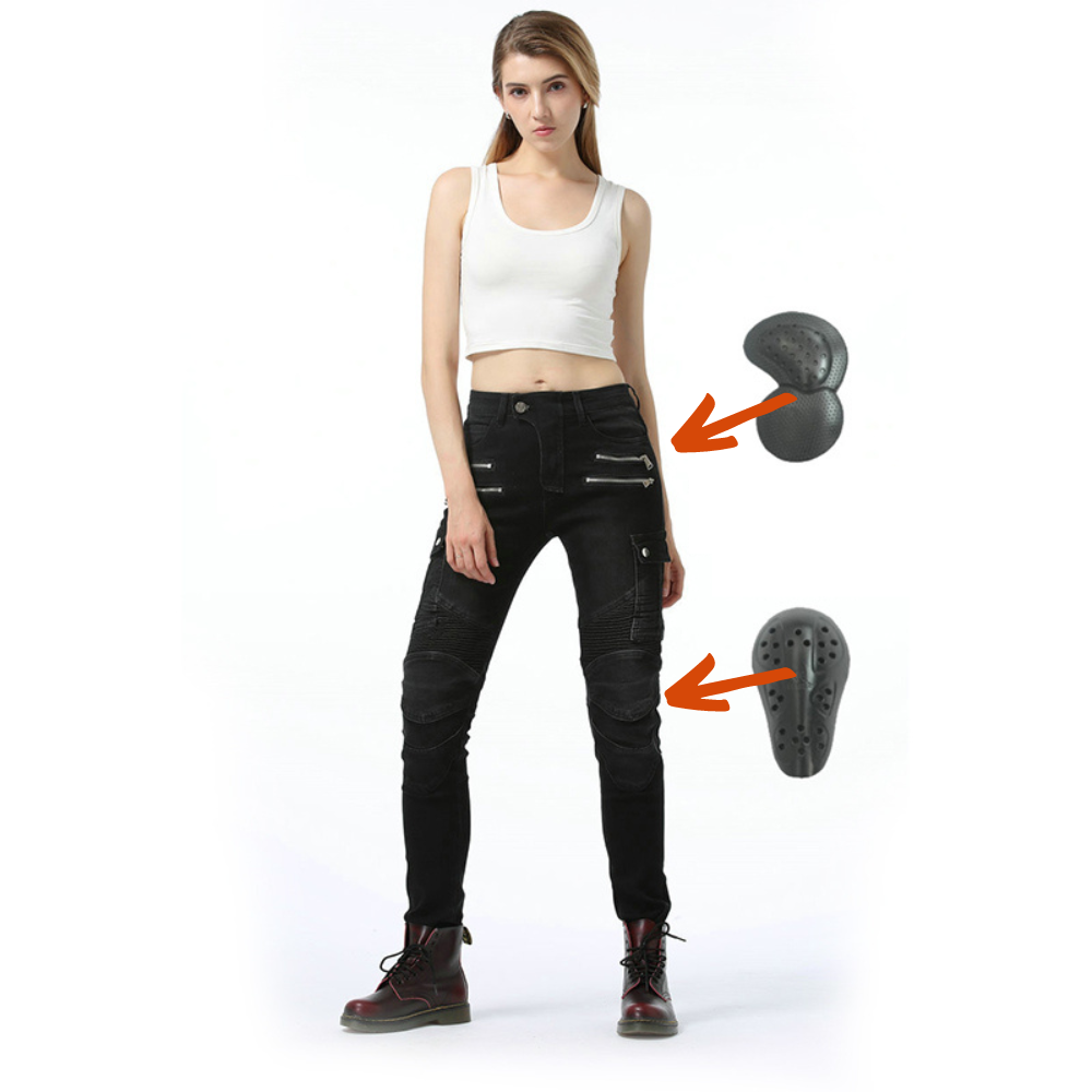 Fierce 4 Women's Motorcycle Jeans with Armor Protector