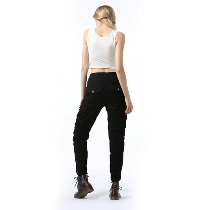 Flame 6 Lady Biker Jeans with CE Armor Protector