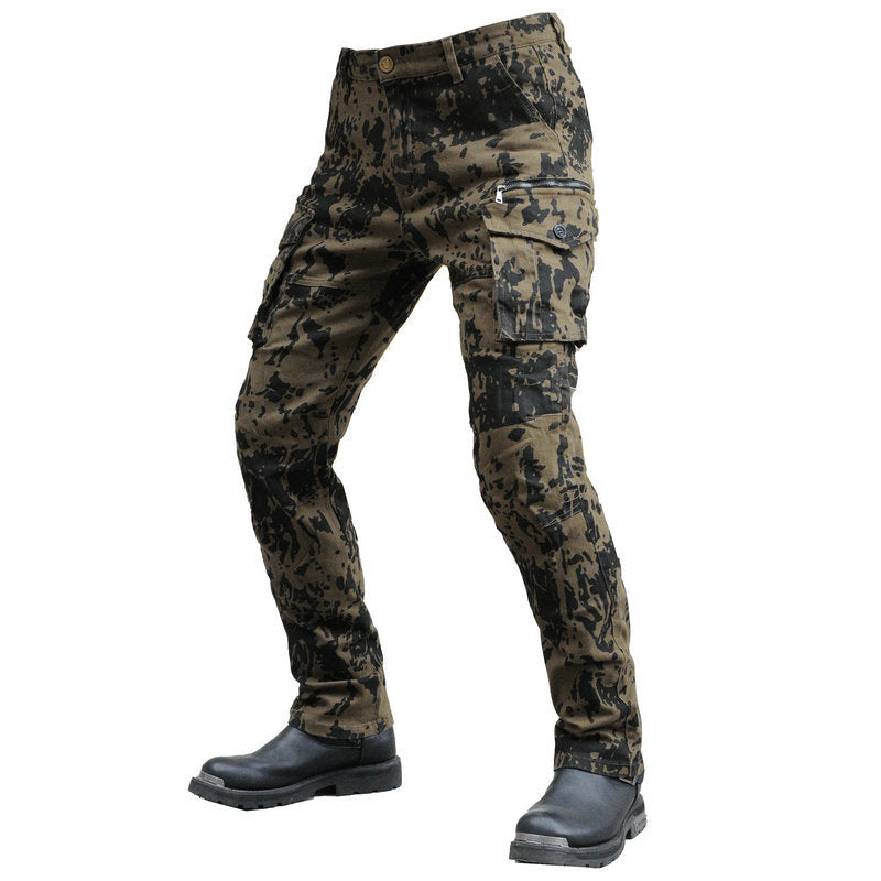 Force 11 Men's Motorcycle Pants with Armor fit All Seasons