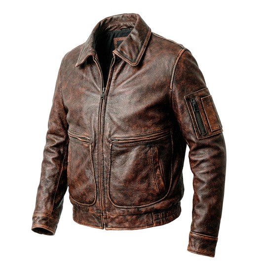 Air Force 2 Motorcycle Leather Jacket