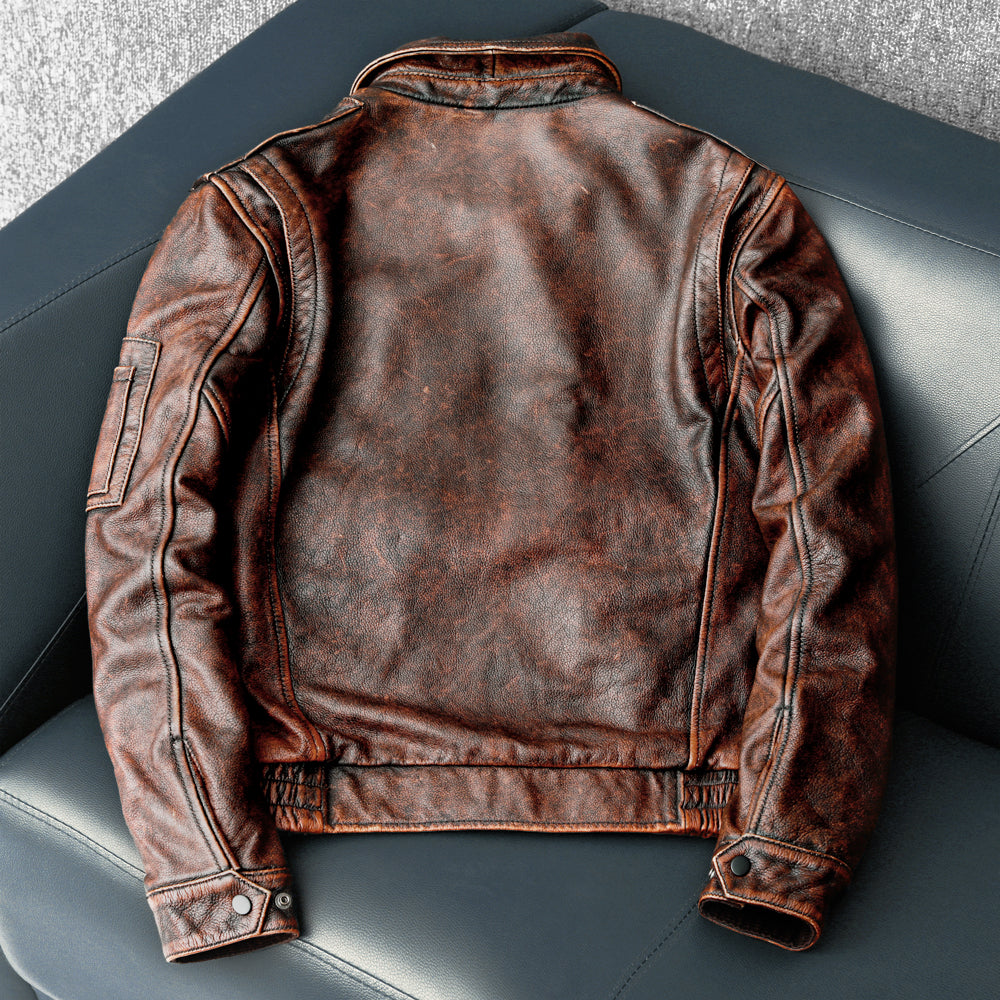 Air Force 2 Motorcycle Leather Jacket