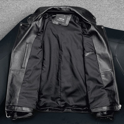 Motorcycle Comfortable Genuine Leather Jacket