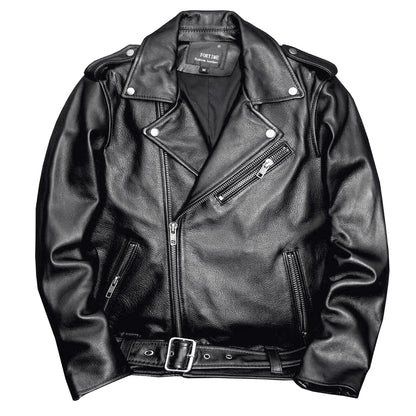 Motorcycle Comfortable Genuine Leather Jacket