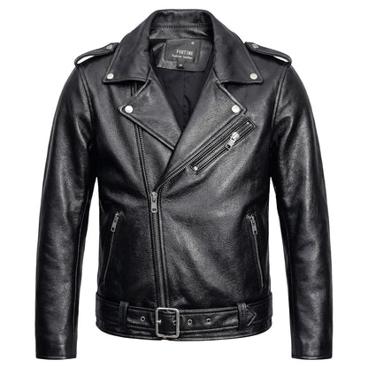 Motorcycle Comfortable Genuine Leather Jacket