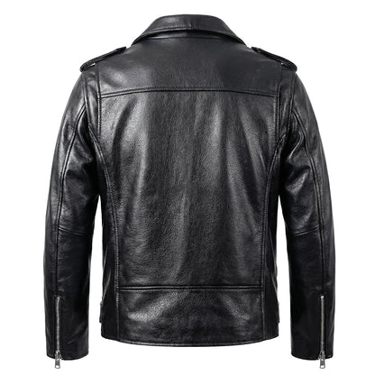 Motorcycle Comfortable Genuine Leather Jacket