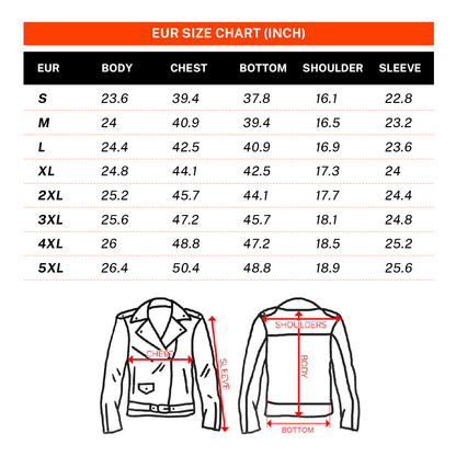 Cowhide Slim Fit Motorcycle Leather Jacket