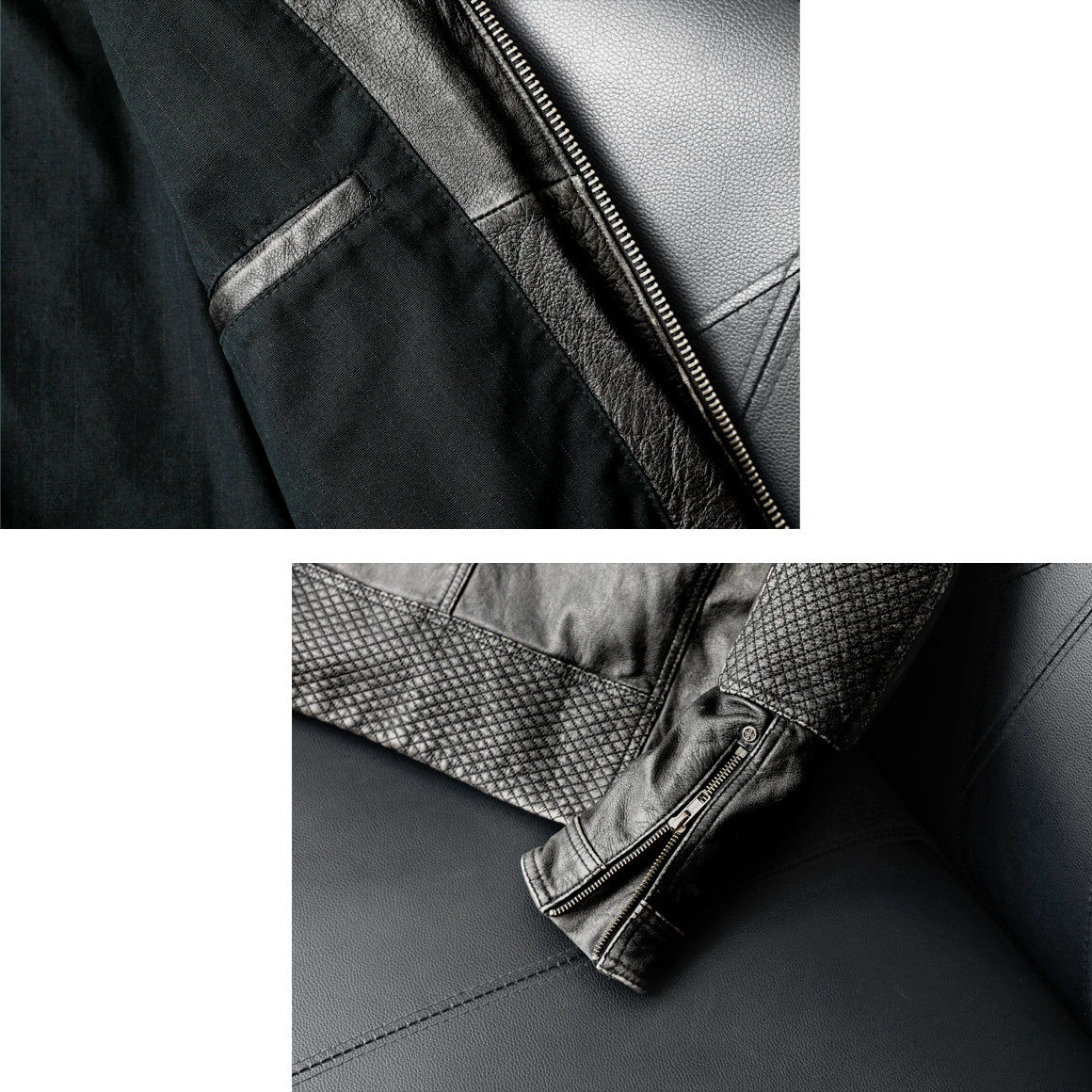 Gray Motorcycle Genuine Leather Jacket